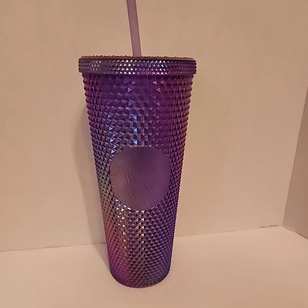Starbucks Purple China Iridescent Studded Tumbler, 24oz Nwt